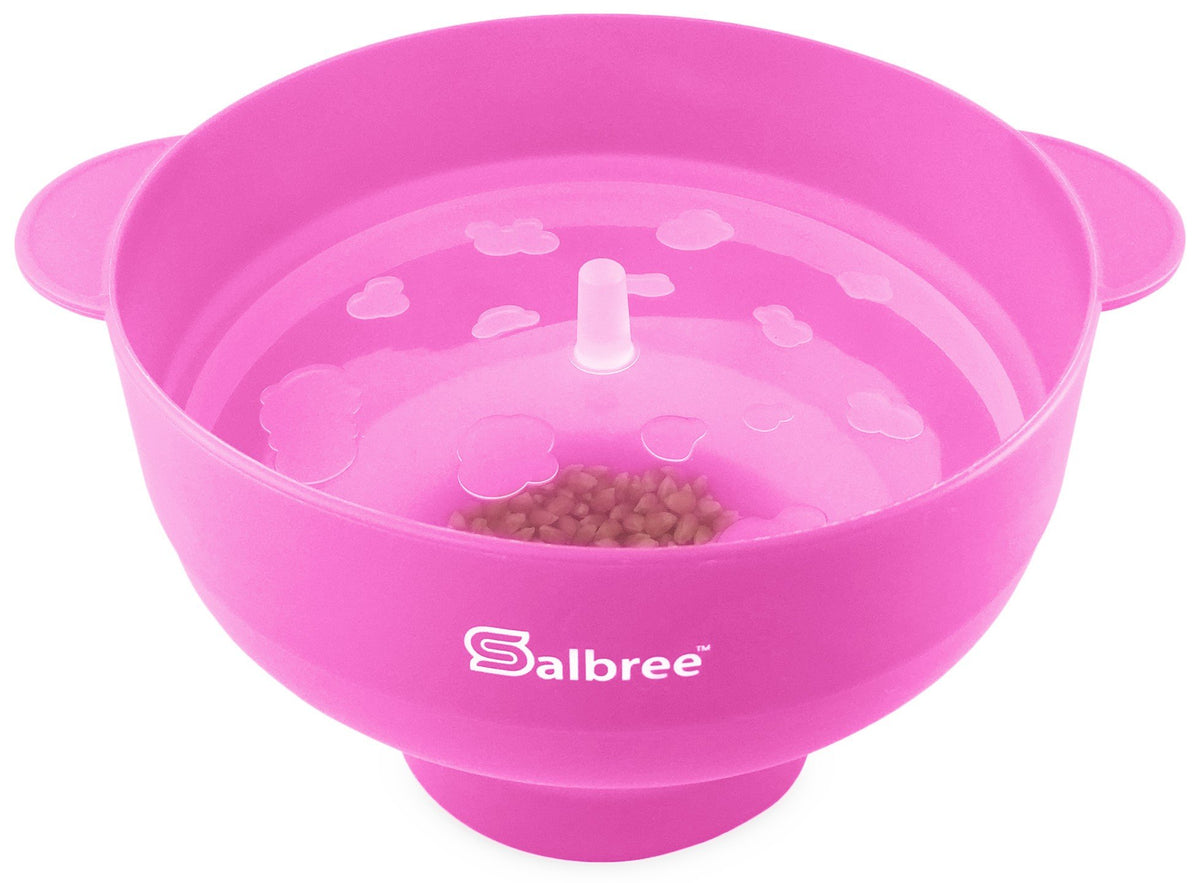 Salbree popper offers optional hot air or oil popping.