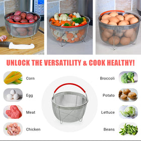 Salbree steamer basket fits IP and other pressure cookers