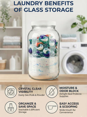 Sally's Organics dishwasher-safe jar for easy cleanup.