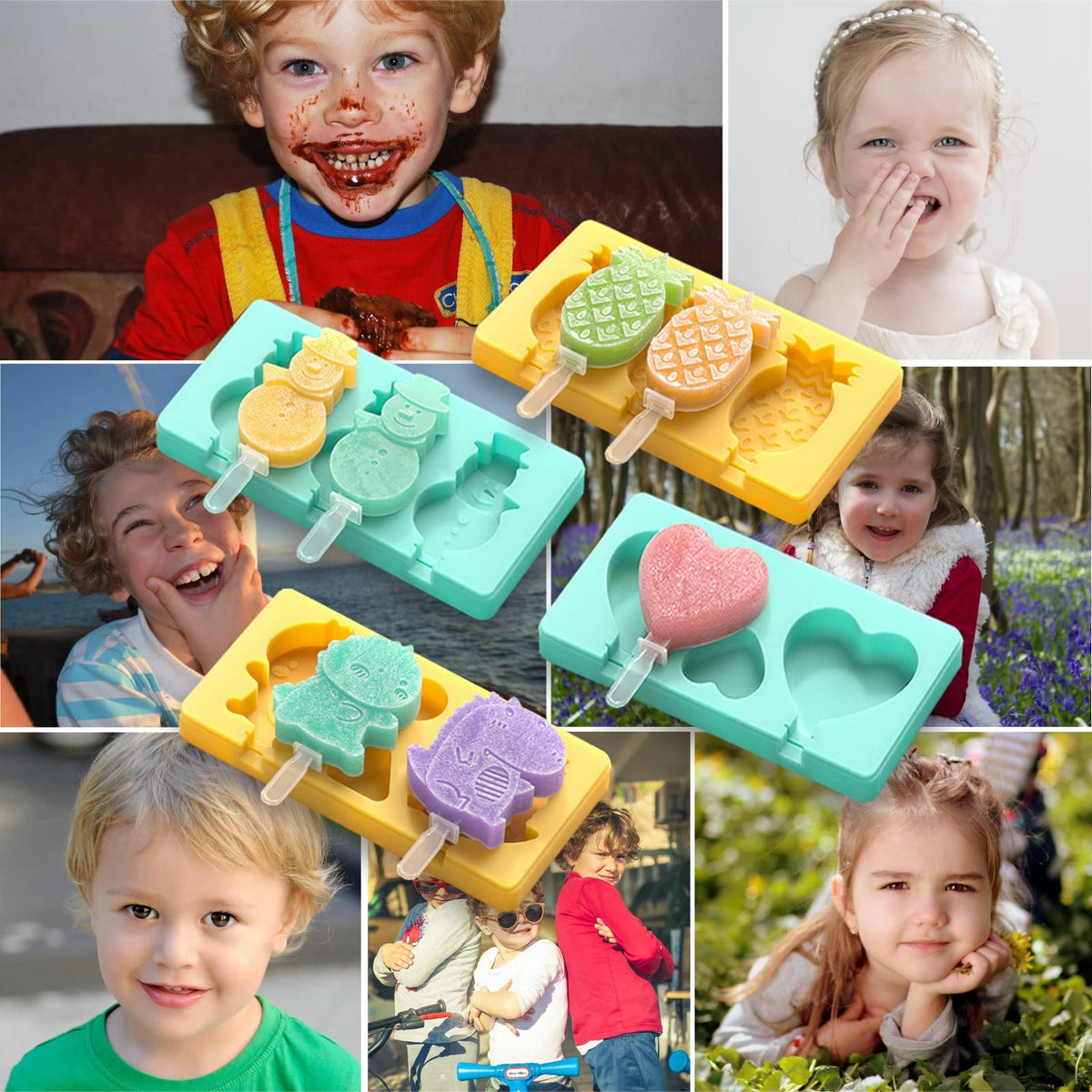 Salomayes DIY popsicle molds enable creative fruit yogurt and juice combos