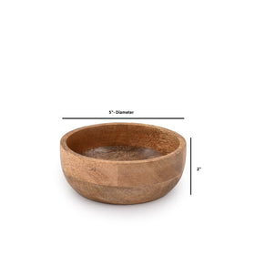 Samhita mango wood round bowls make a thoughtful housewarming or wedding gift