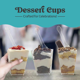 Sammray 5 oz serving cups ideal for individual desserts and appetizers