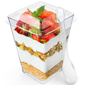 Sammray dessert cups 5oz clear for desserts and snacks