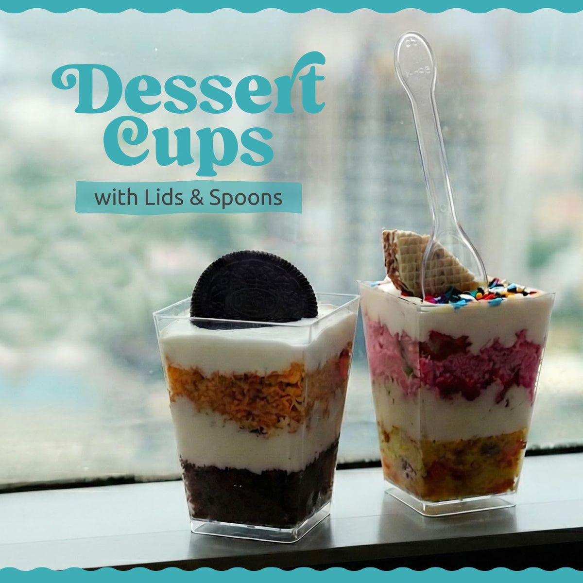 Sammray party dessert cups 100-pack ready for gatherings