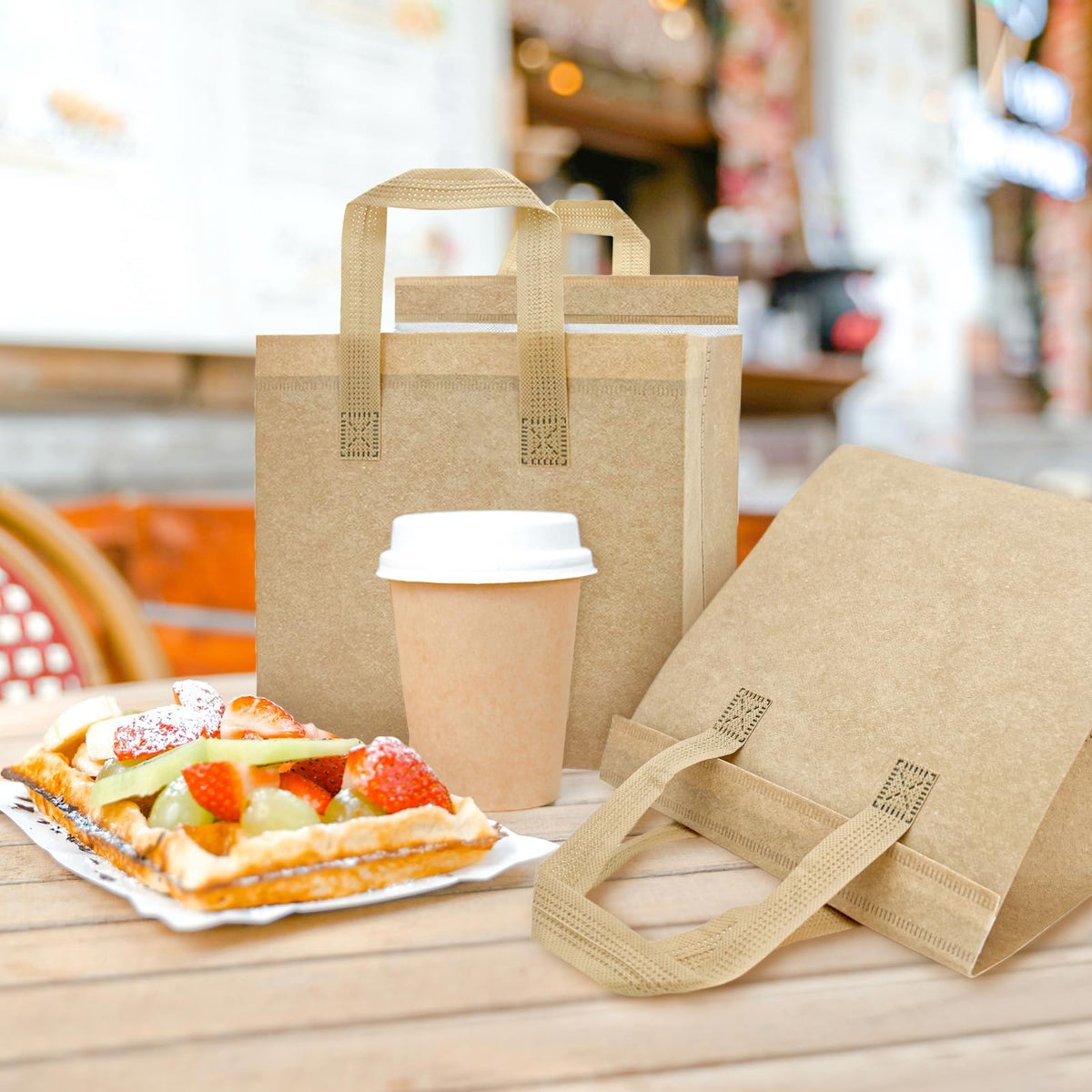 SAMORADREA bag features ultrasonic-sealed handle for added durability during heavy loads.