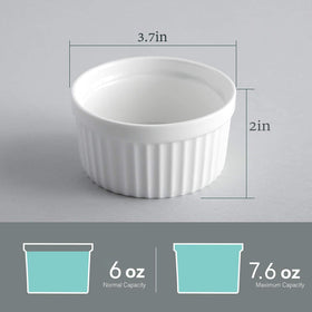 Samsle 6oz ramekins perfect for creme brulee presentation.