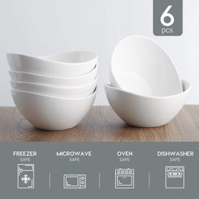 Samsle curved ceramic bowls with an elegant design for stylish tables