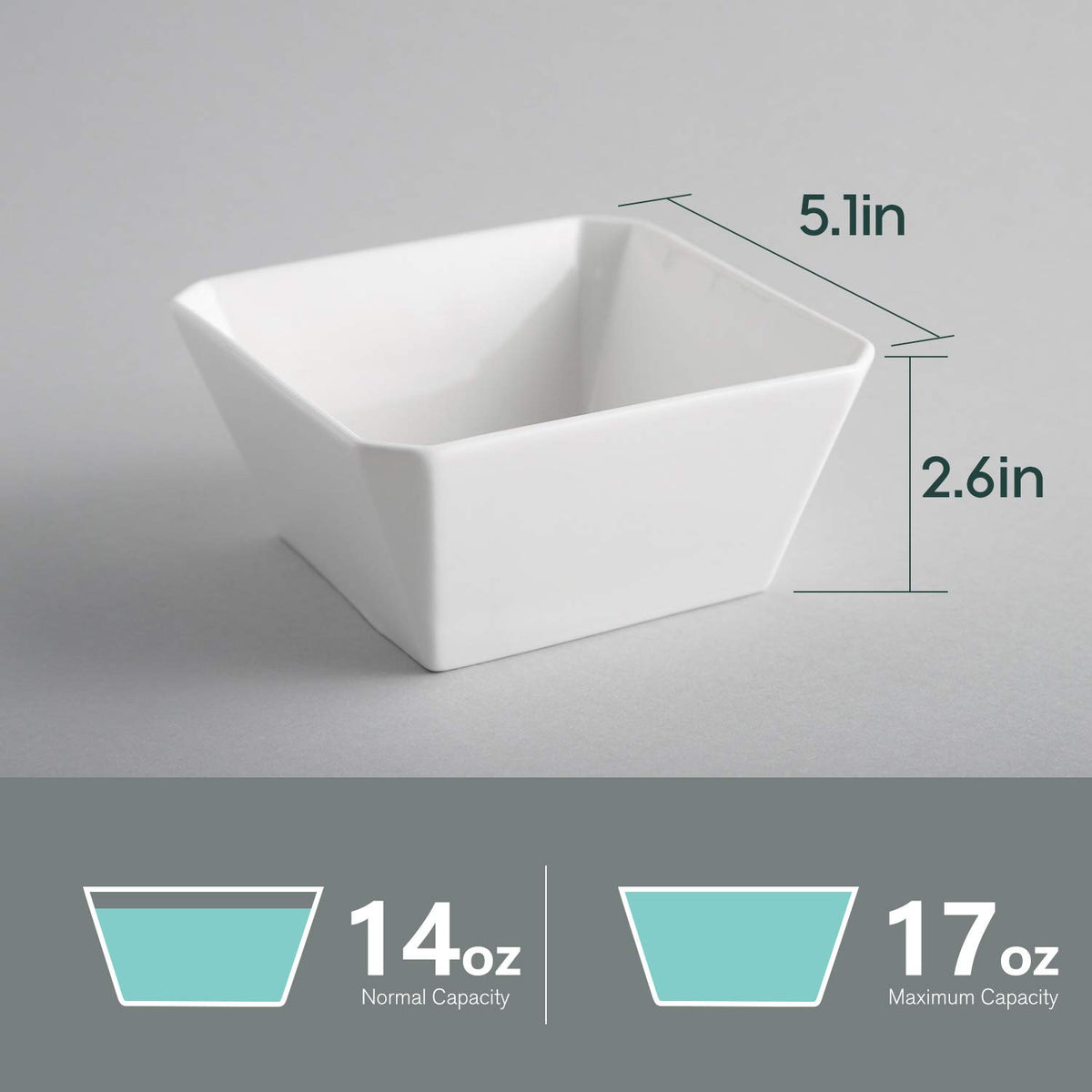 Samsle 16 oz bowls for cereal or salad, balanced portions.