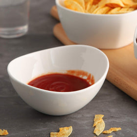 Samsle bowls suit snacks, dips, sauces, and small salads.