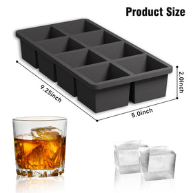 Samuelworld 2-inch ice cubes tray with easy release for quick serving.