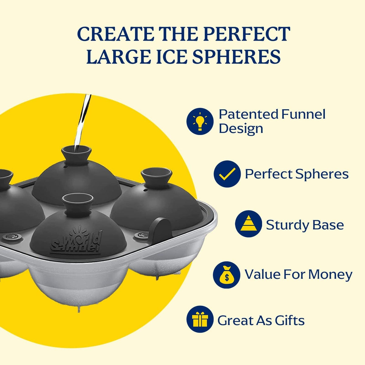Samuelworld integrated funnel system for mess-free filling