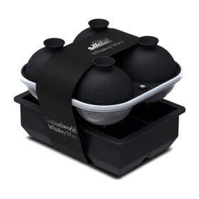 Samuelworld large ice tray creates 2-inch cubes for smooth whiskey and cocktails