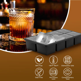 Samuelworld slow-melting ice slows dilution for longer-lasting flavor.