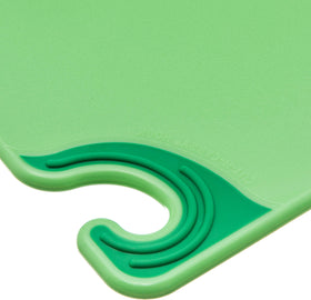 San Jamar Saf-T-Grip features warp-resistant polymer to protect blade edges.