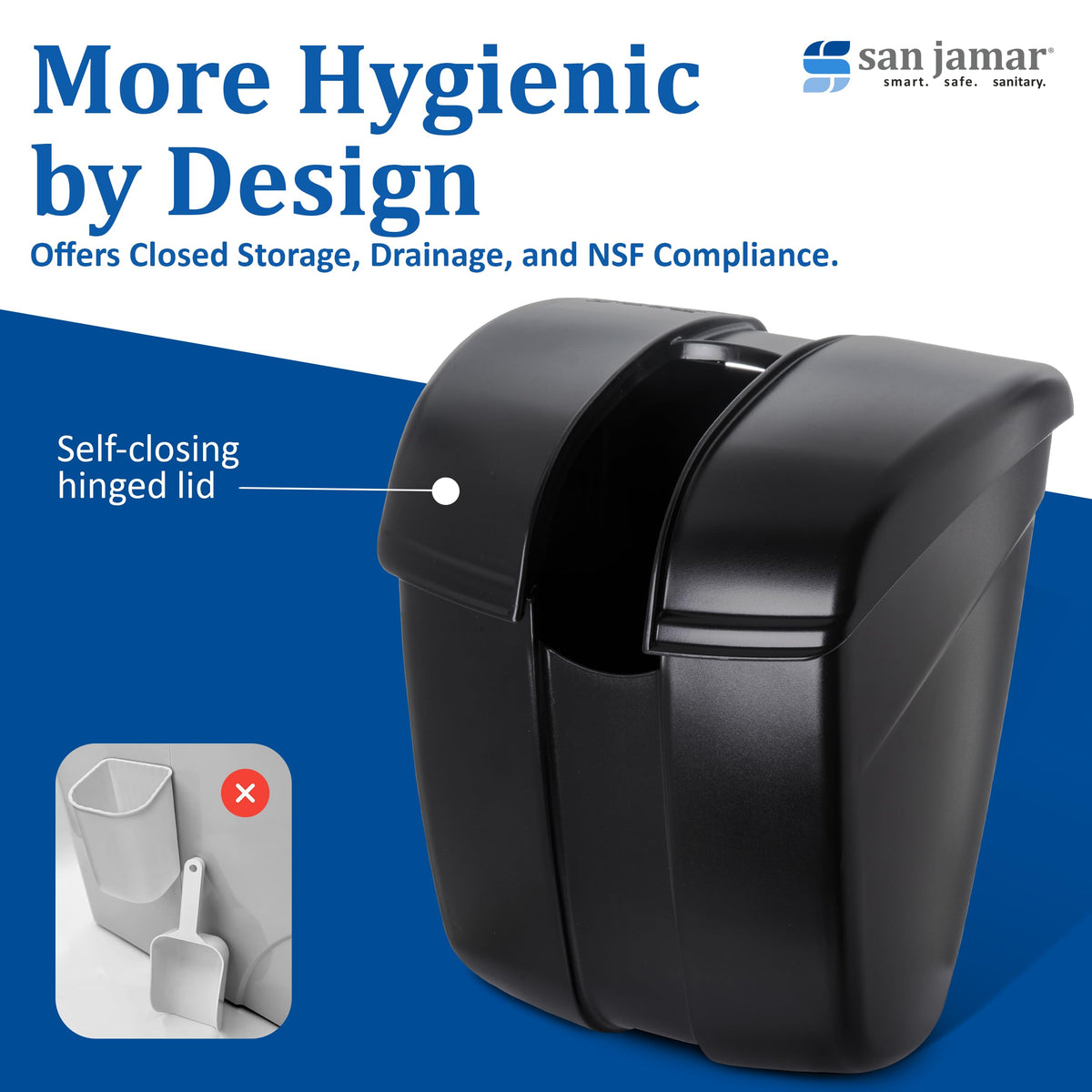 Dishwasher-safe caddy allows quick, hygienic cleaning.