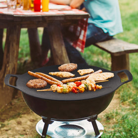 Sanbege grill pan cleanup is easy after cooking.