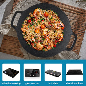 Sanbege grill pan with bag showcases portable outdoor cooking option.
