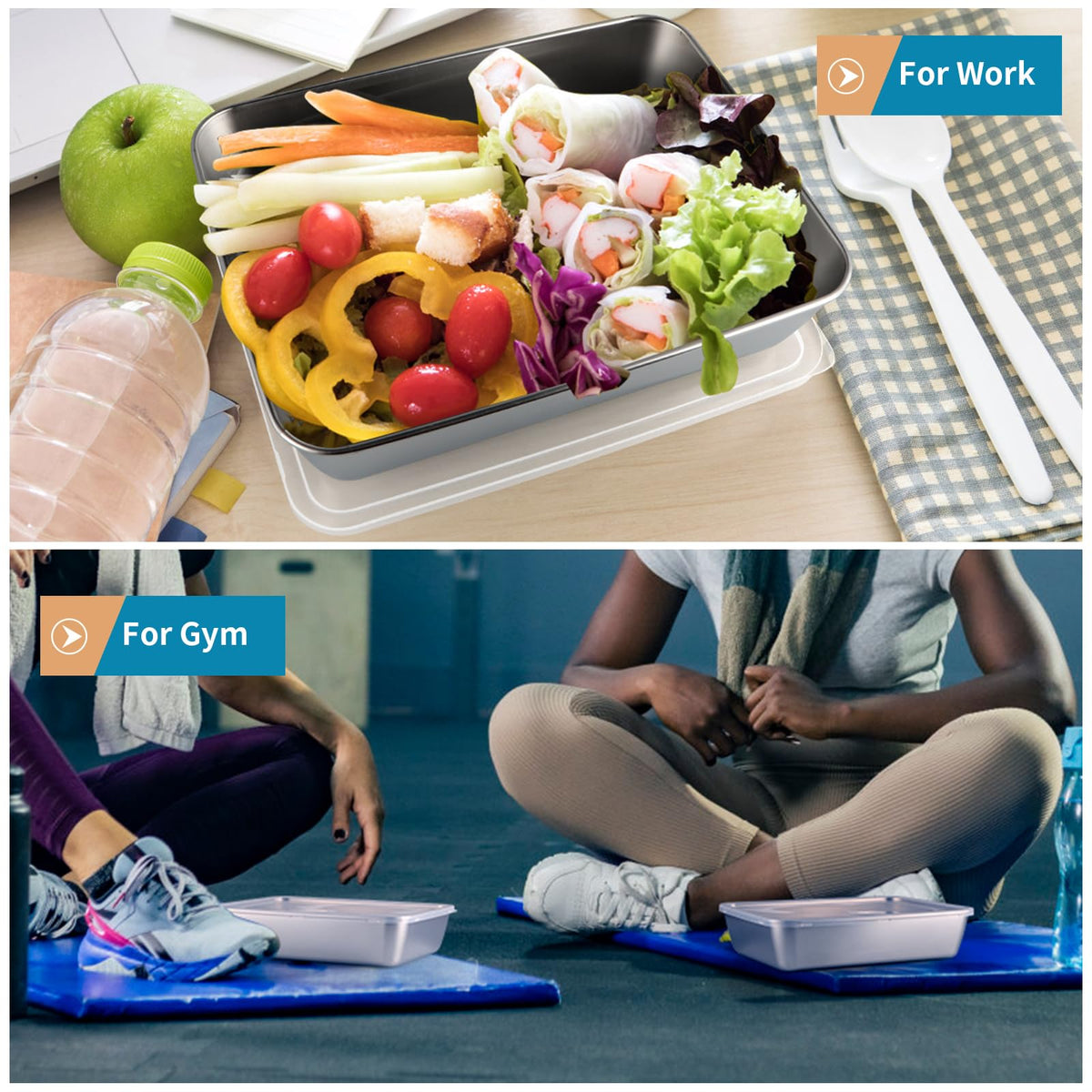 Sanbege meal prep organizer ideal for freezer, fridge, and cabinet organization.