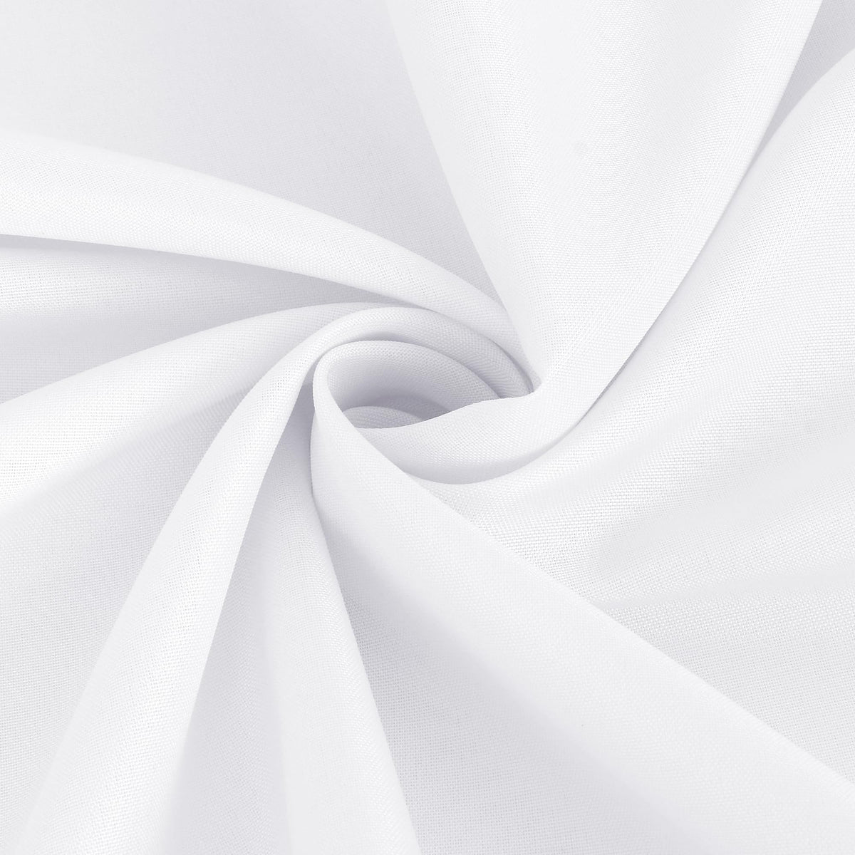 Sancua wedding reception table with pristine white round cloth.