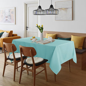Sancua dining table setup with buffet and party vibe in turquoise