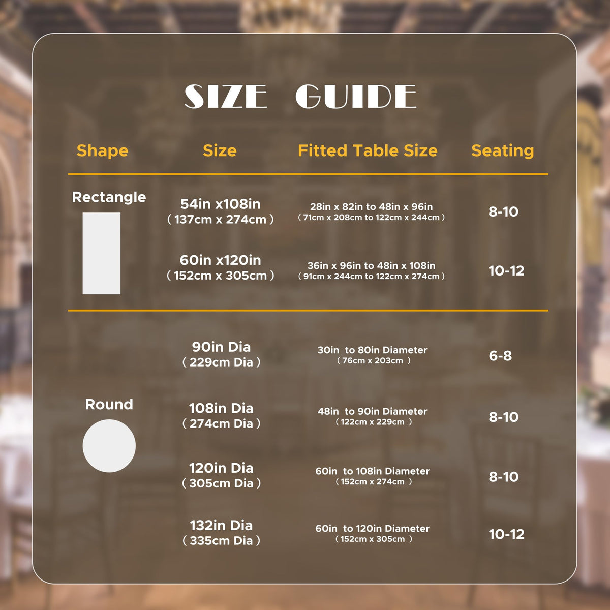 Sancua easy-care machine washable tablecloth for repeated events