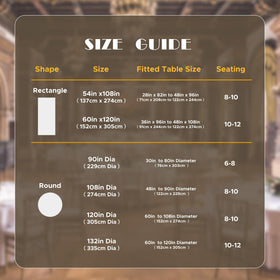 Sancua easy-care machine washable tablecloth for repeated events