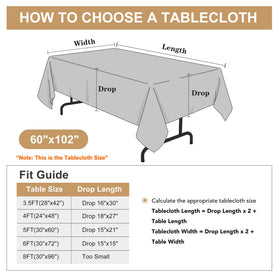 Sancua machine-washable tablecloth for easy care