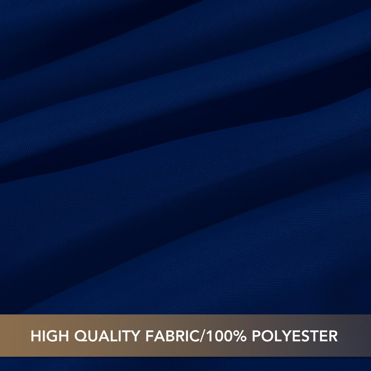 Sancua navy blue tablecloth at Independence Day event with elegant drape.