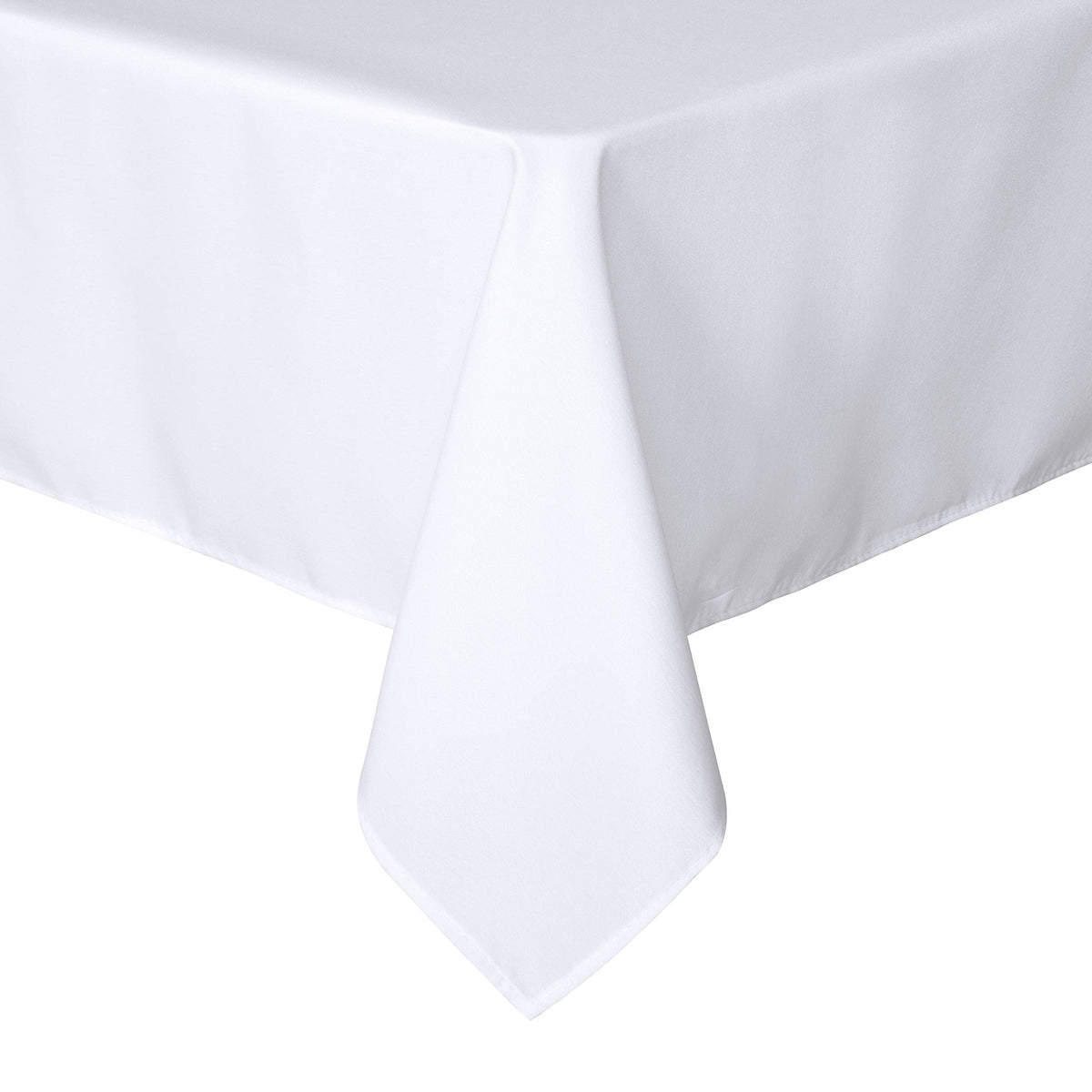 Sancua rectangle tablecloth in white, stain resistant and easy to clean.
