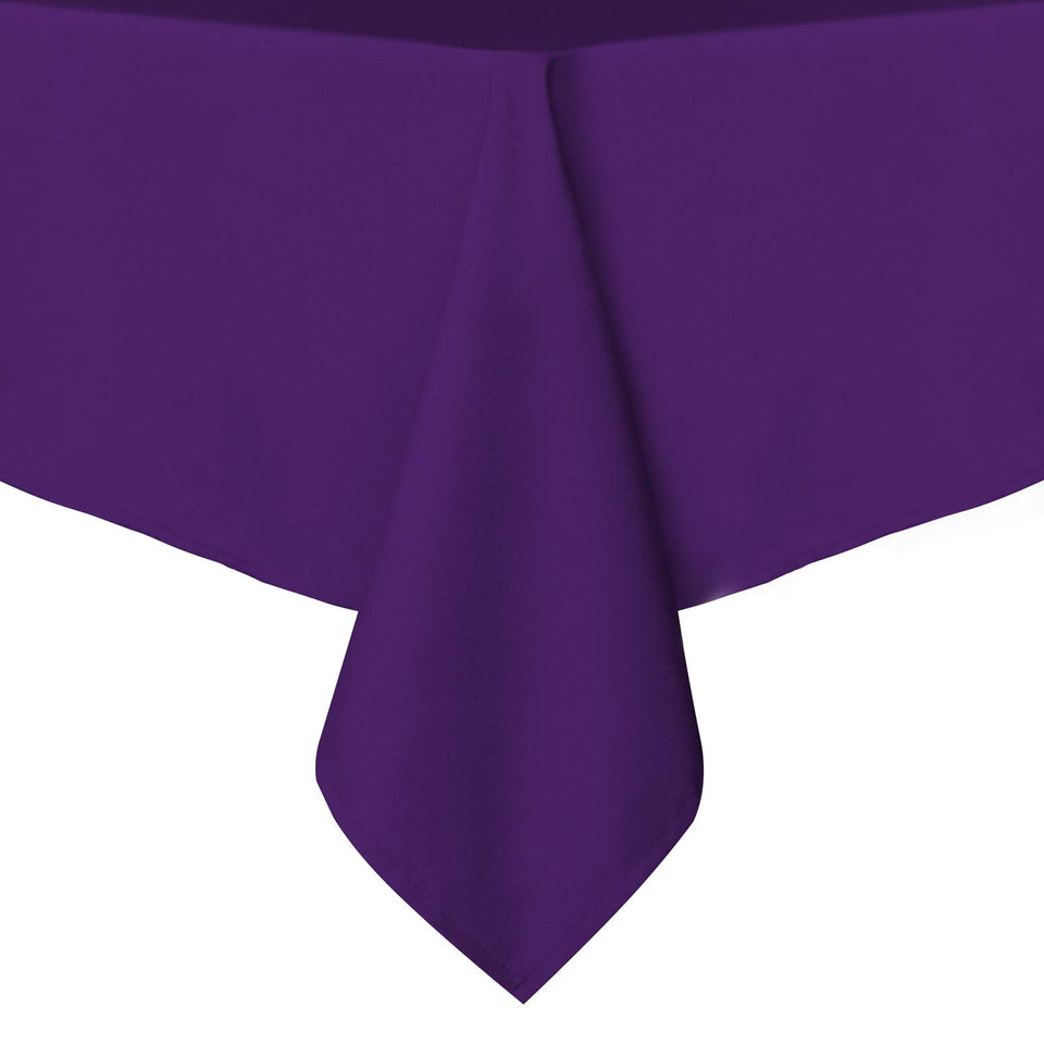 Sancua rectangle tablecloth 60x102 purple on dining table for elegant meals