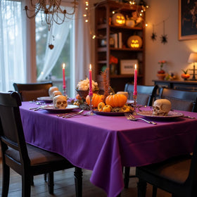 Sancua tablecloth wrinkle-free fabric ready for neat dining setups