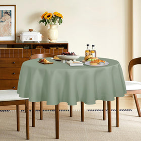 Sancua round tablecloth machine washable for easy cleanup after gatherings