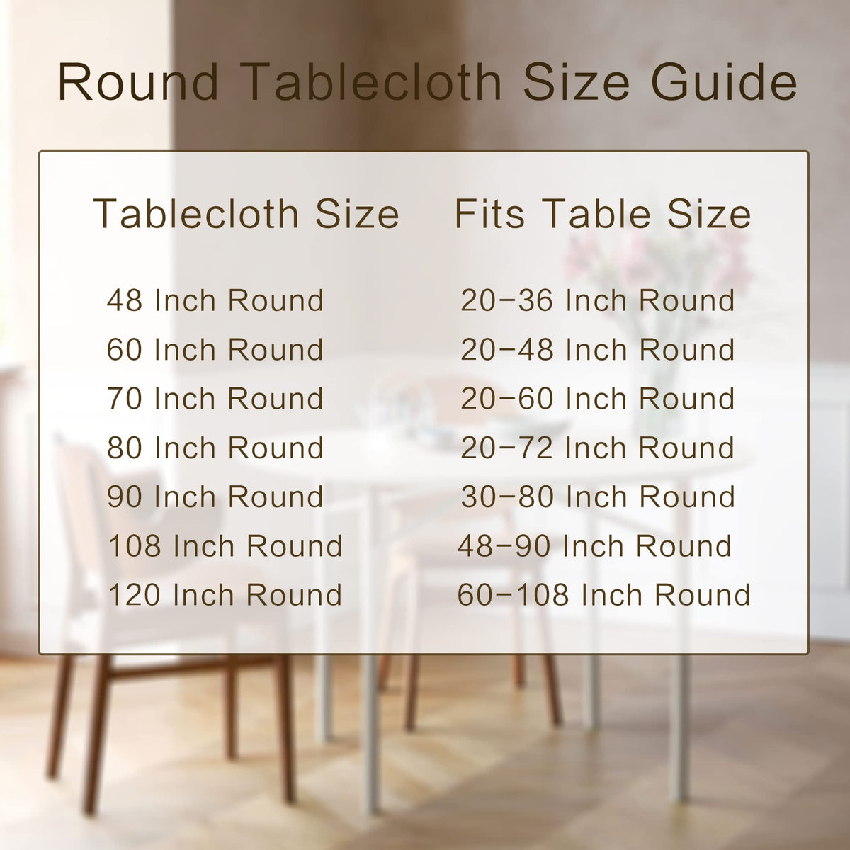 Sancua round tablecloth outdoors for camping use on a rugged table