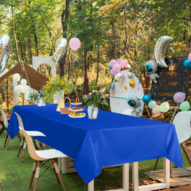 sancua Royal Blue tablecloth suitable for everyday dining and versatile layouts