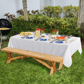 sancua 4-foot table with 18-inch drop coverage