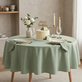 Sancua tablecloth ideal for buffets and parties adding a polished touch