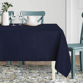 Sancua rectangle tablecloth close-up texture shows durable polyester fabric.