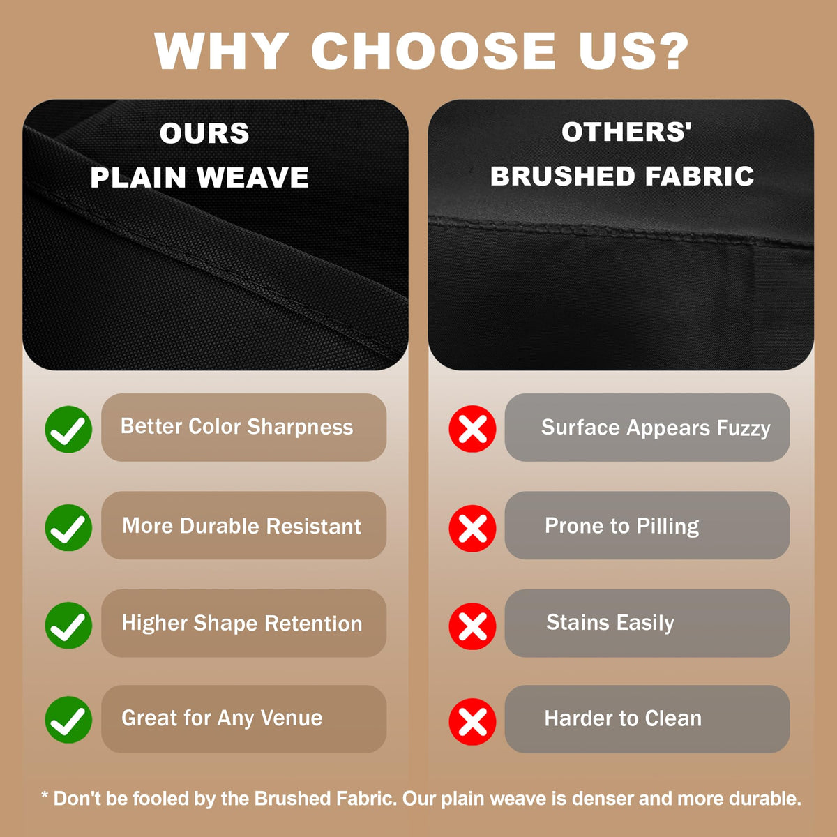 sancua machine-washable tablecloth simplifies post-event cleanup.
