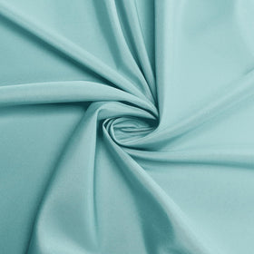 Sancua wrinkle-free finish detail on turquoise tablecloth