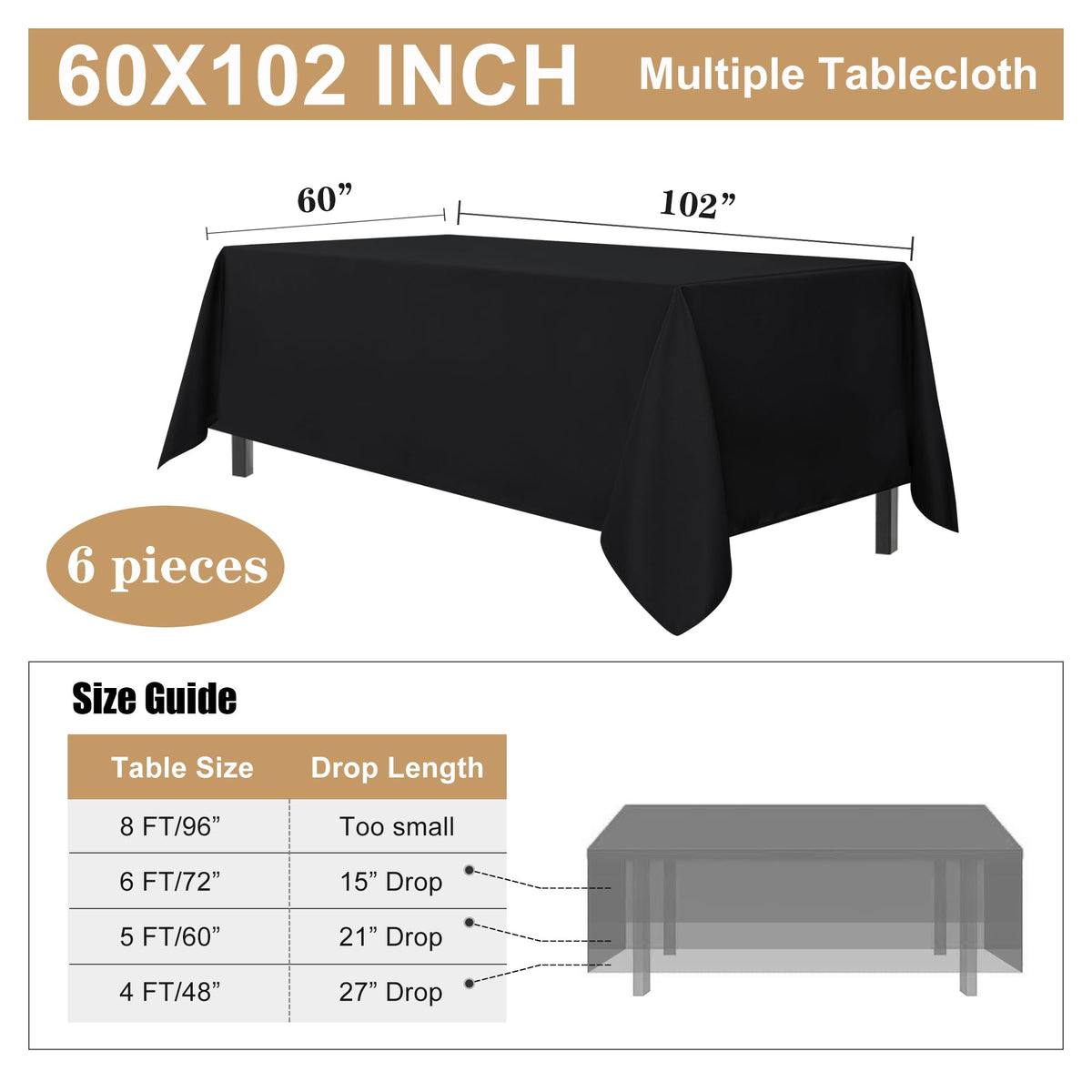 Sancua washable tablecloth demonstrates easy-care after meals.