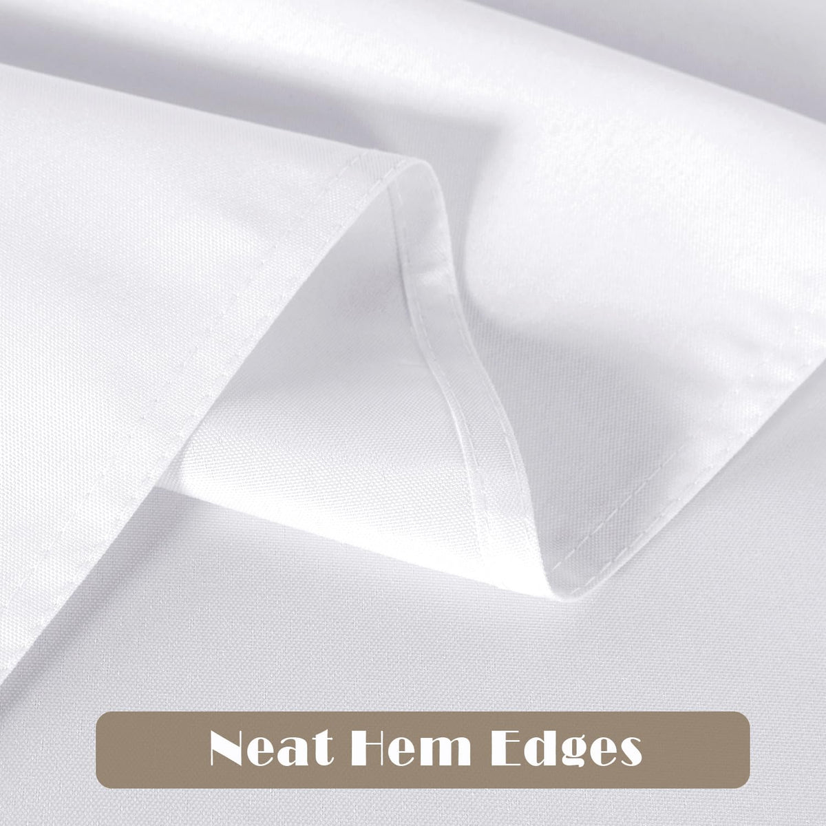 sancua white tablecloth 60x84 on banquet table protects surfaces from spills