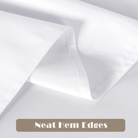 sancua white tablecloth 60x84 on banquet table protects surfaces from spills