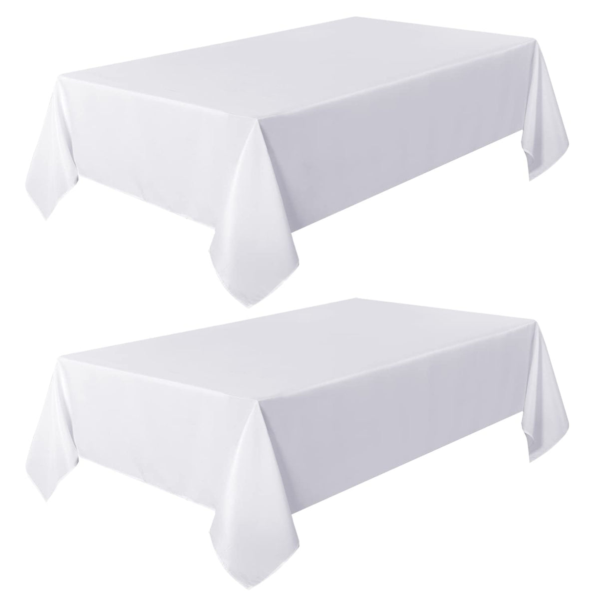 Sancua white tablecloth protects table from heat and stains