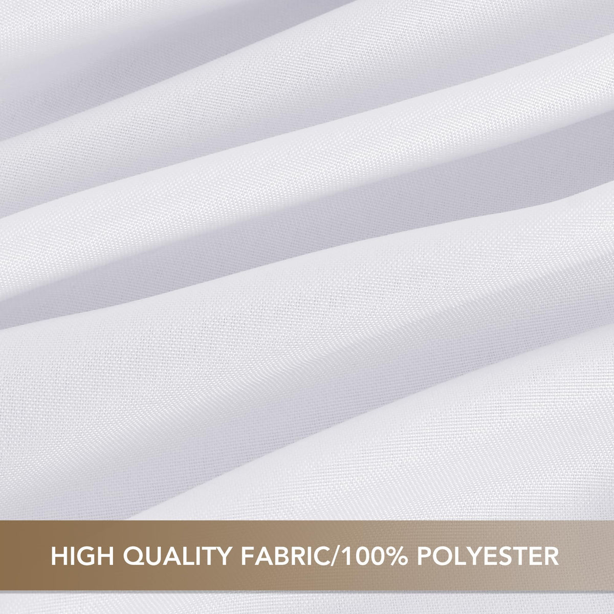 Sancua white rectangle tablecloth 54x108 machine-washable for quick reuse