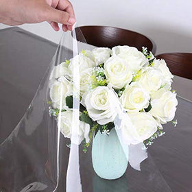 Sancua wipe-clean tablecloth in dining setup for easy cleanup