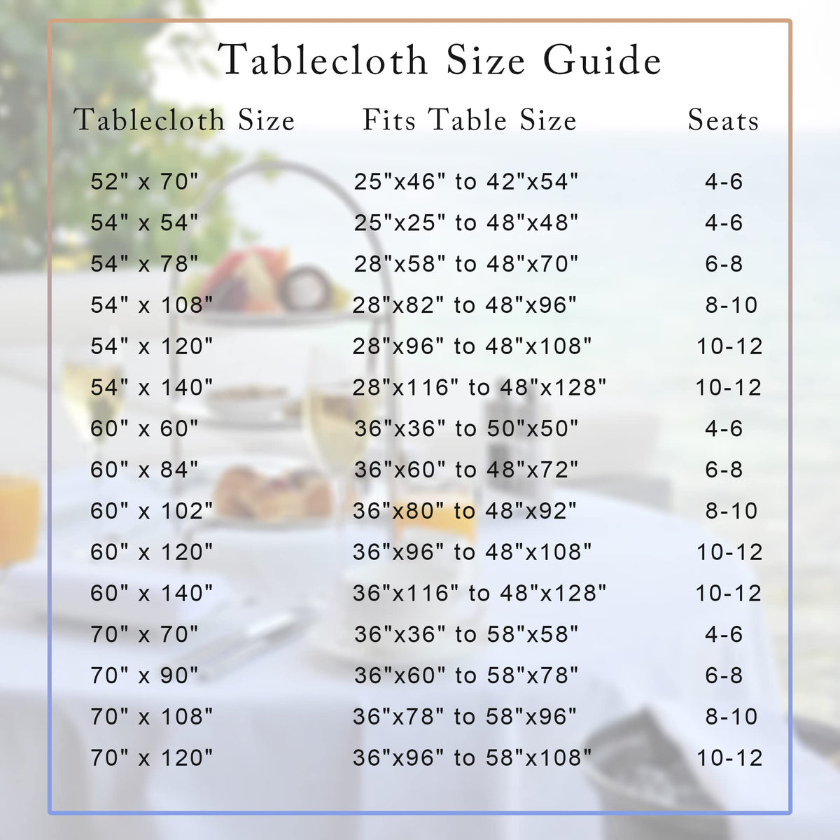 Sancua wrinkle-free tablecloth easy care and quick drying