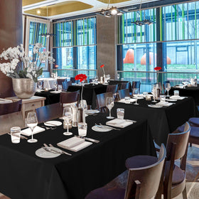 Sancua wrinkle-free tablecloth keeps tables polished during service