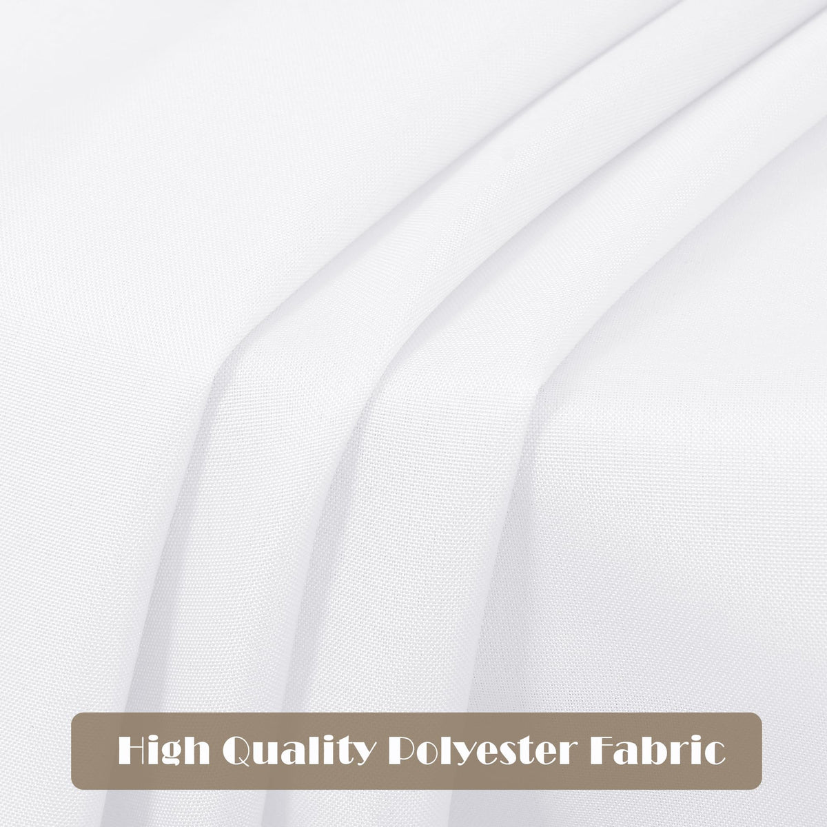 sancua wrinkle-resistant tablecloth close-up highlights durable polyester weave
