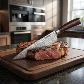 SANDEWILY high-carbon stainless blade delivers sharp, durable edge.