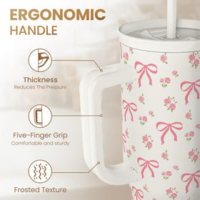 SandJest Bow tumbler double-wall stainless steel keeps drinks hot or cold